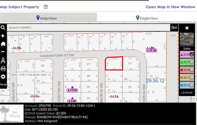 911 Hanson Ave SW, Palm Bay FL, 32908 land for sale