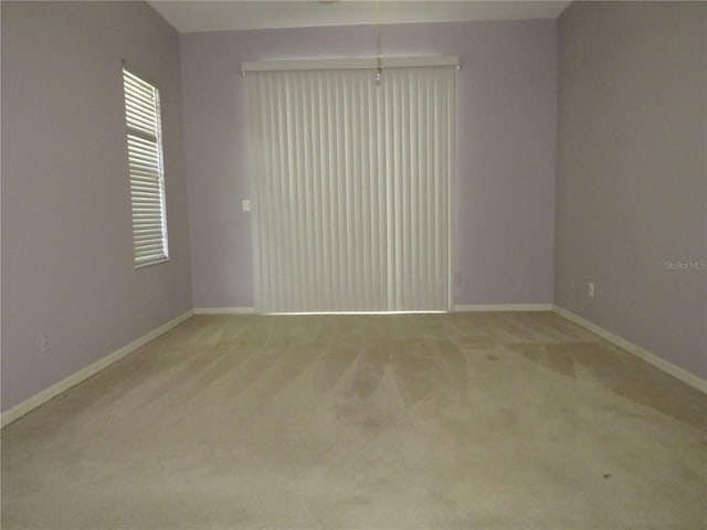 view of carpeted empty room