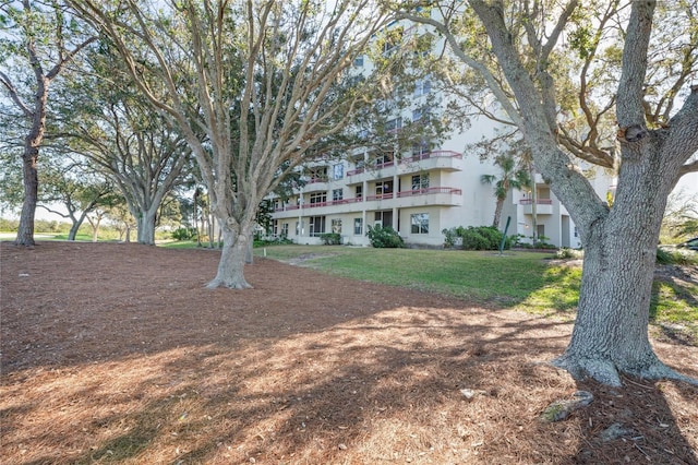 exterior space with a balcony