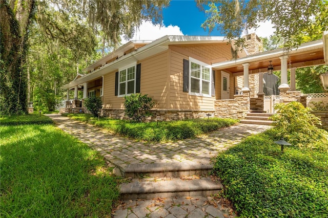 view of front of home