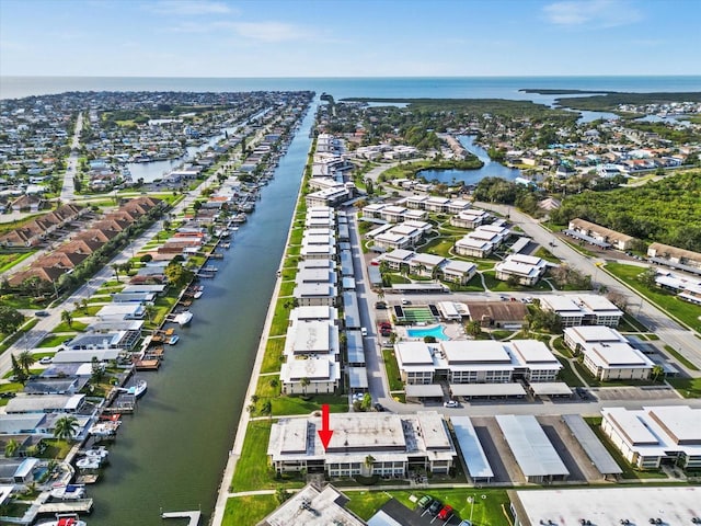 5108 Amulet Dr Unit 206, New Port Richey, FL 34652 - bird's eye view with a water view