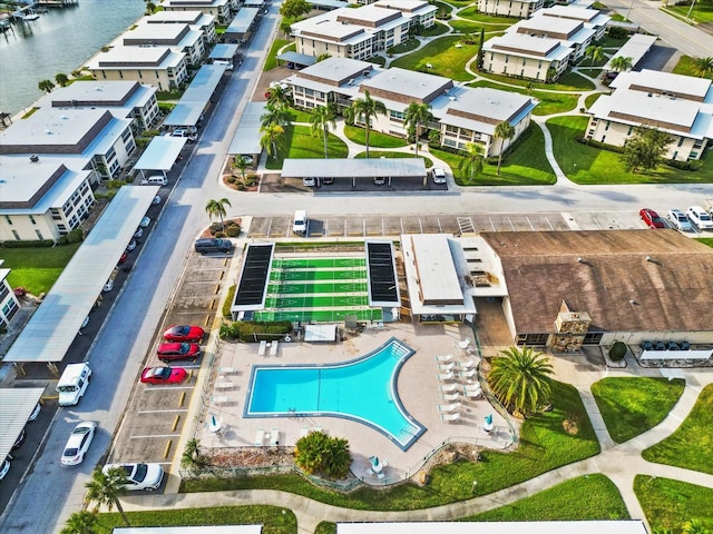 5108 Amulet Dr Unit 206, New Port Richey, FL 34652 - aerial view featuring a water view