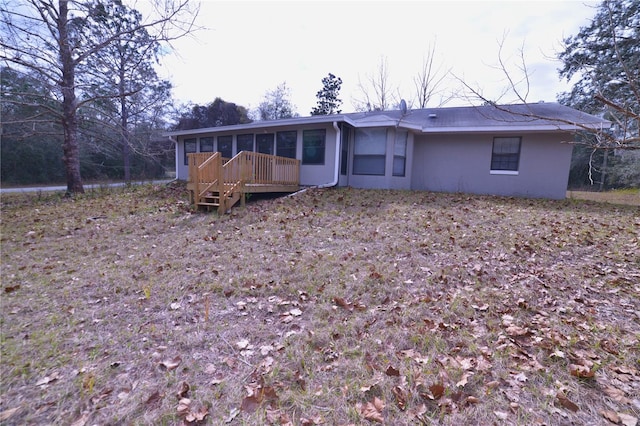 view of back of property