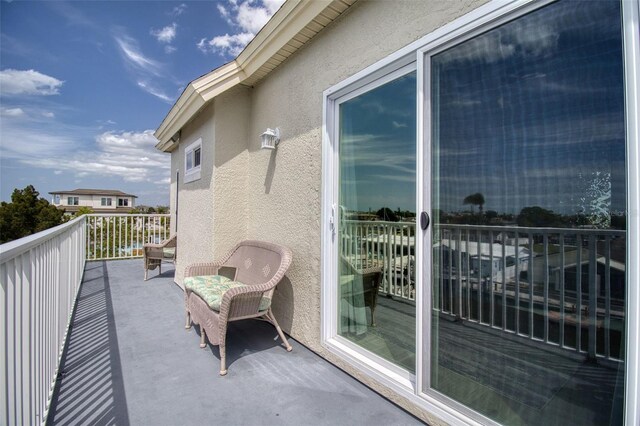 view of balcony