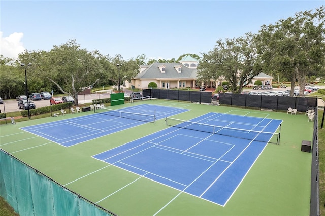 view of tennis court