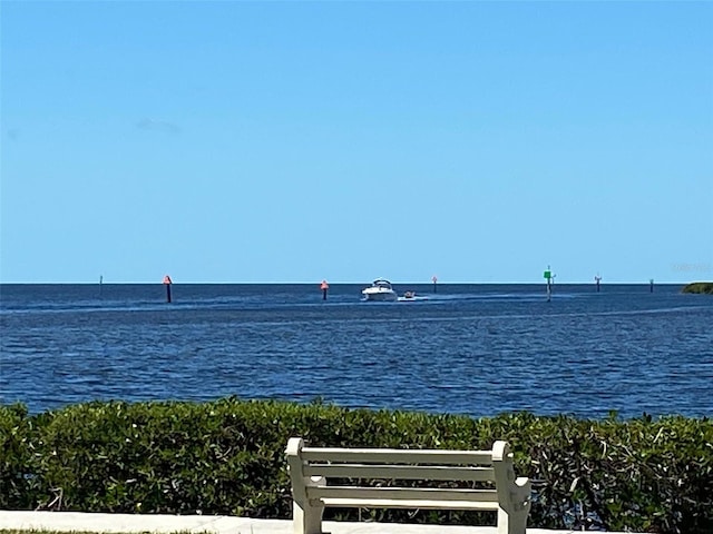 view of water feature