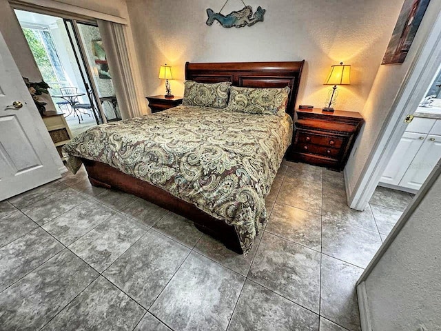 view of tiled bedroom