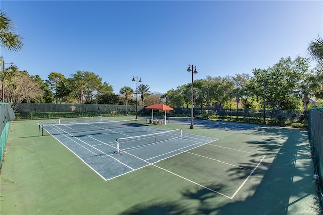 view of tennis court