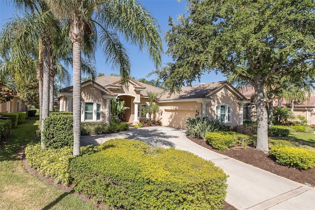 view of front of home featuring a garage