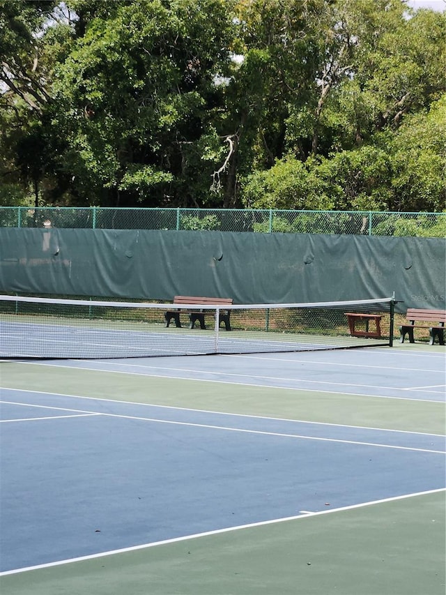 view of tennis court