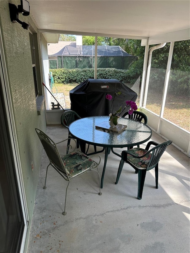 view of sunroom / solarium