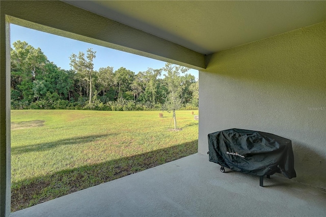 view of terrace with grilling area