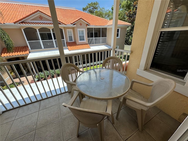 view of balcony