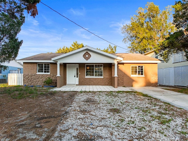 view of ranch-style home