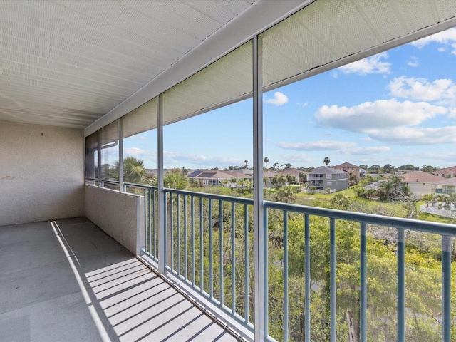 balcony featuring a residential view