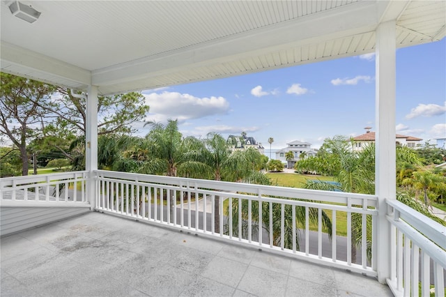 view of patio / terrace with a balcony