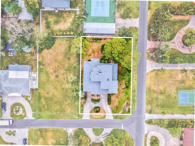 birds eye view of property