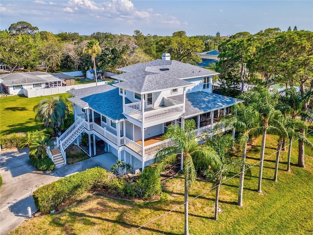 birds eye view of property