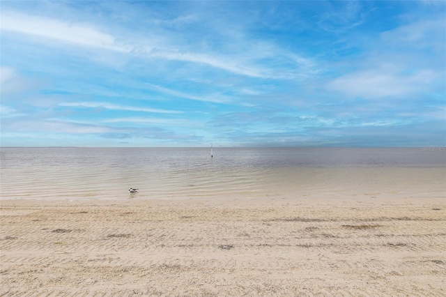 water view with a view of the beach