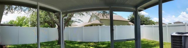 unfurnished sunroom with a healthy amount of sunlight