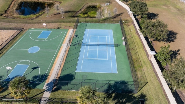 view of sport court with tennis court