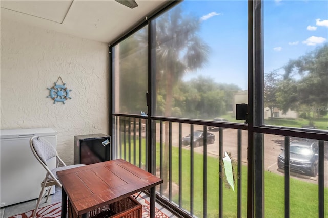 view of sunroom / solarium