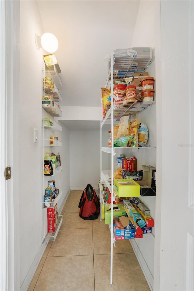 view of pantry