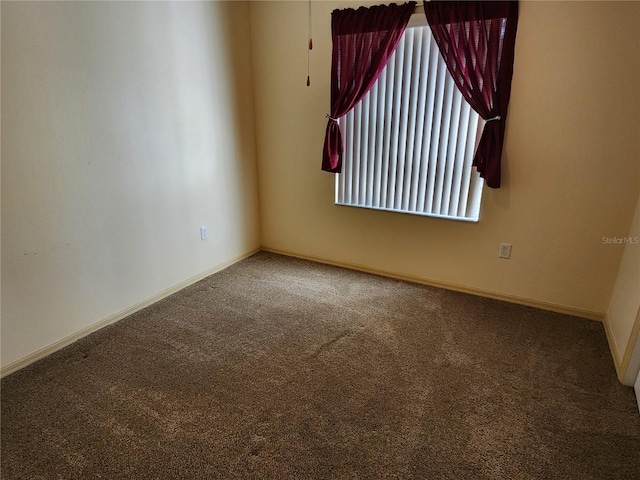 spare room with carpet floors