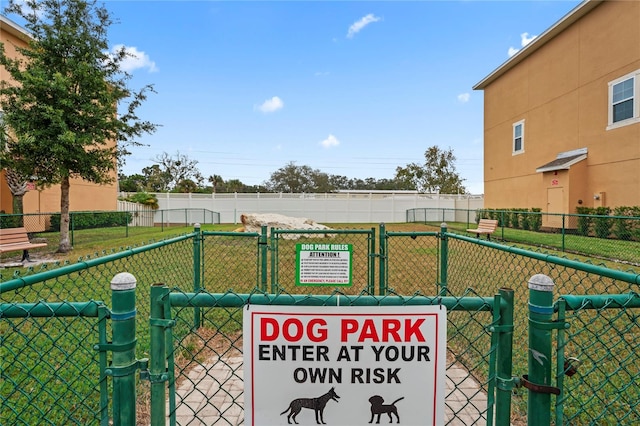 view of community with a yard