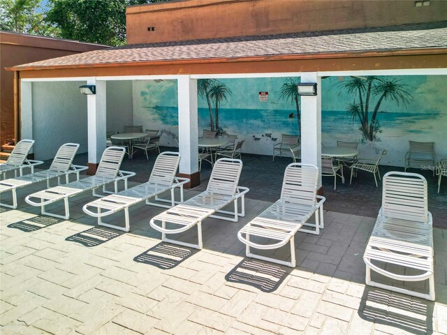 view of patio / terrace featuring outdoor dining space