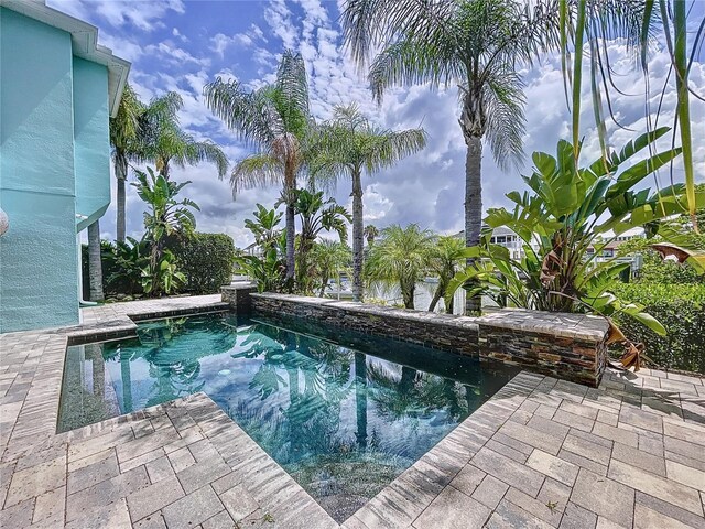 view of pool with a patio