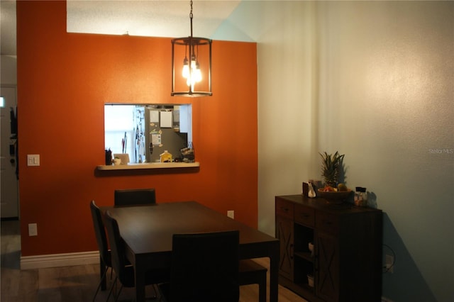 dining room featuring hardwood / wood-style floors