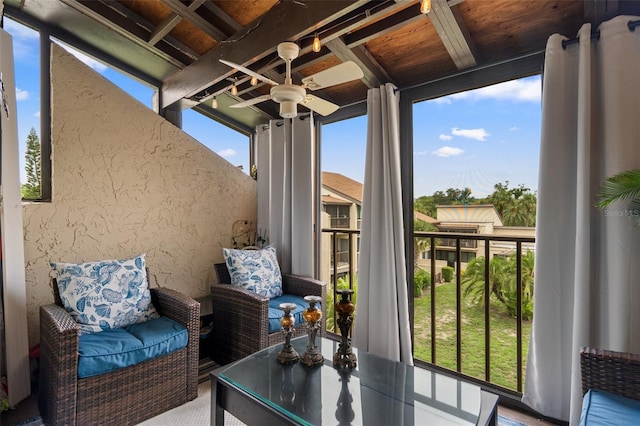 2207 Belleair Rd Unit A32, Clearwater, FL 33764 - balcony featuring a ceiling fan