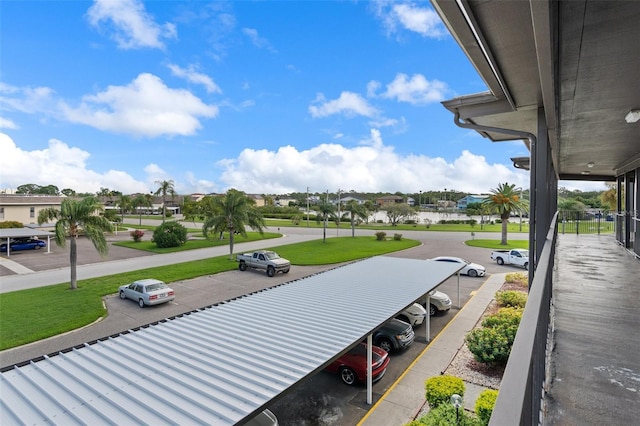 view of patio / terrace with a residential view