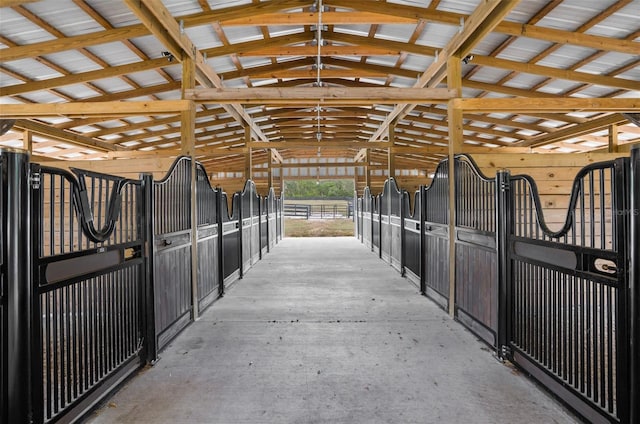 view of horse barn