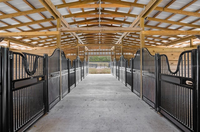 view of horse barn