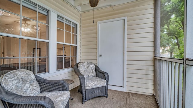 view of sunroom / solarium