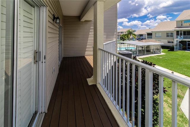 view of balcony