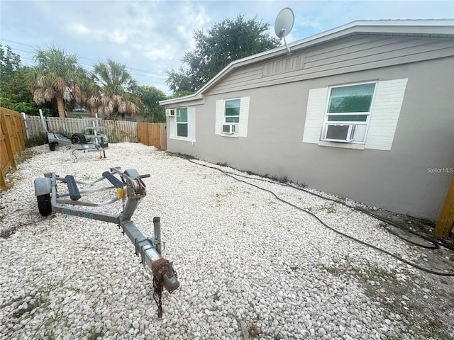 view of home's exterior featuring cooling unit