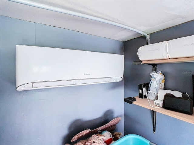 detailed view of an AC wall unit