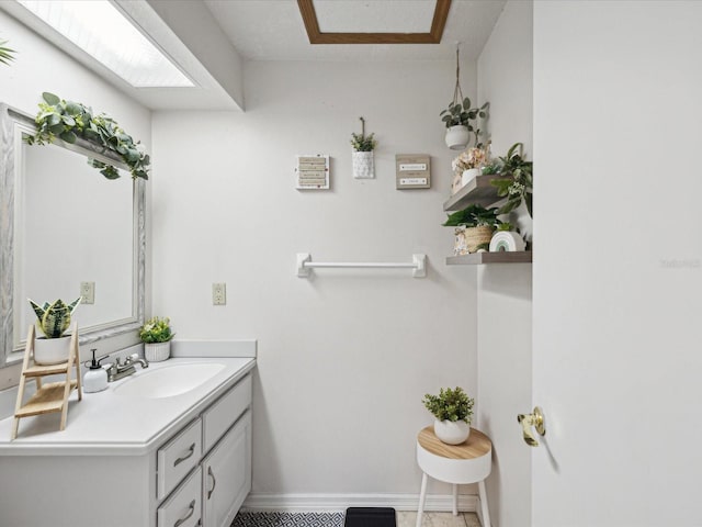 bathroom with vanity