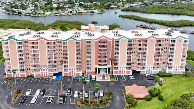 view of property with a water view