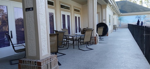 view of patio / terrace with french doors