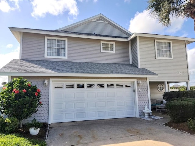 front facade featuring a garage