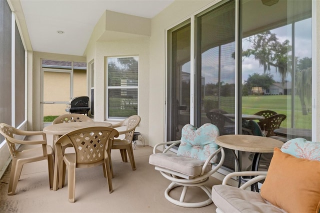 view of sunroom / solarium