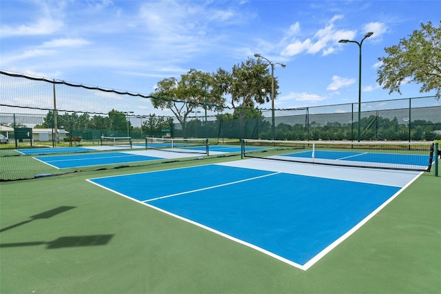 view of tennis court