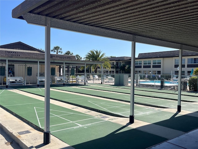 view of property's community with a pool