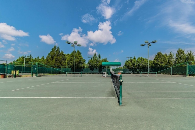 view of tennis court