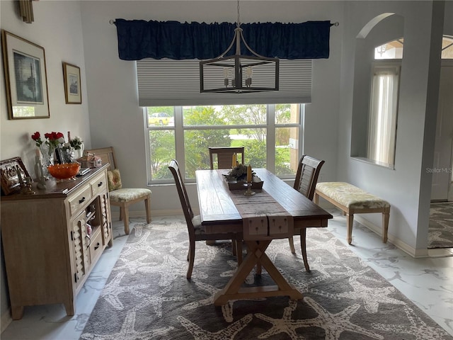 dining area with a healthy amount of sunlight