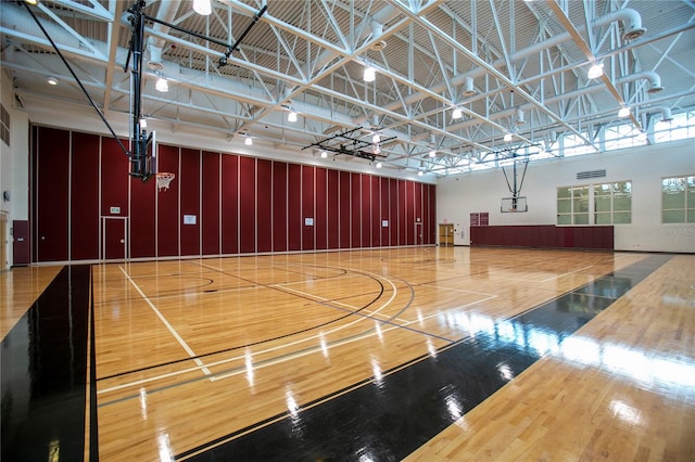 view of basketball court